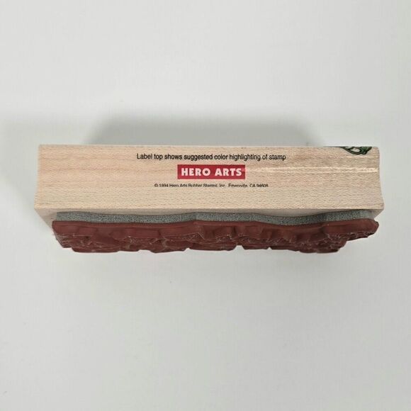 Lot of 9 Rubber Stamps Wood Mounted Mixed Themes Arts And‎ Crafts - Picture 4 of 16